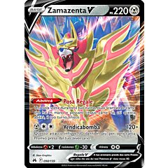 098 / 159 Zamazenta V Rara Holo V foil (IT) -NEAR MINT-