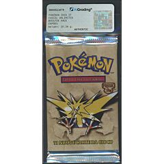 Fossil busta 11 carte unlimited Artwork Zapdos (IT) / AIG AUTHENTIC