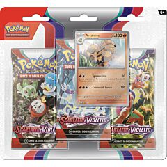 Scarlatto e Violetto Blister 3 buste con carta promo Arcanine (IT)