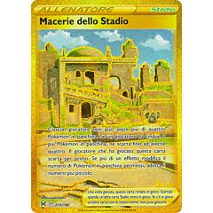 215 / 196 Macerie dello Stadio Rara Segreta Gold foil (IT) -NEAR MINT-