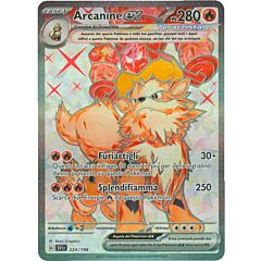 224/198 Arcanine ex Rara Segreta foil (IT) -NEAR MINT-