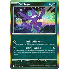 136 / 193 Sableye Rara foil (IT) -NEAR MINT-