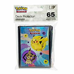 Proteggi carte standard pacchetto da 65 bustine Pikachu e Mimikyu