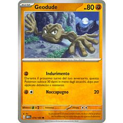 074 / 165 Geodude Comune normale (IT) -NEAR MINT-