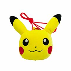 Plush Peluche portamonete a tracolla con chiusura a clip Pikachu (JP)