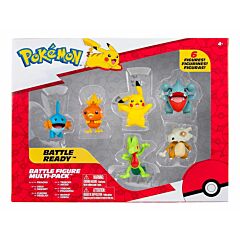 Battle Figure Multi-Pack Pikachu, Treecko, Gible, Torchic, Cubone & Mudkip (EN)