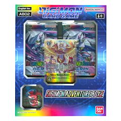 AB02 Digimon Adventure Box 2 Promo Yellow Memory Boost + figure Tyrannomon (EN)