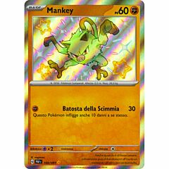 169 / 091 Mankey Rara Shiny foil (IT) -NEAR MINT-