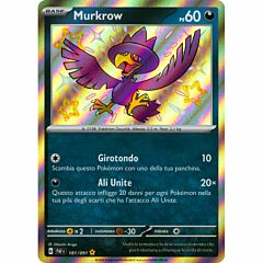 181 / 091 Murkrow Rara Shiny foil (IT) -NEAR MINT-