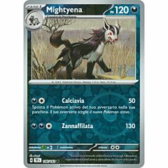 106 / 162 Mightyena Comune foil reverse (IT)