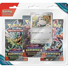 Scarlatto e Violetto Crepuscolo Mascherato Blister 3 buste con carta promo Snorlax (IT)