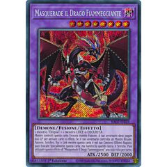 RA02-IT022 Masquerade il Drago Fiammeggiante Rara Segreta 1a Edizione (IT) -NEAR MINT-
