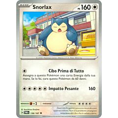 136 / 167 Snorlax Non Comune normale (IT) -NEAR MINT-