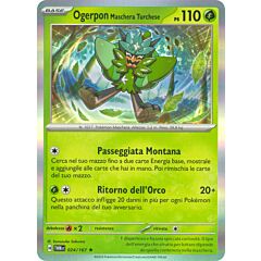 024 / 167 Ogerpon Maschera Turchese Rara foil (IT) -NEAR MINT-