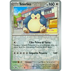 136 / 167 Snorlax Non Comune foil reverse (IT) -NEAR MINT-