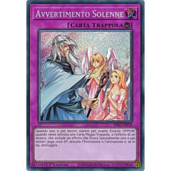 RA02-IT078 Avvertimento Solenne Rara Segreta 1a Edizione (IT) -NEAR MINT-