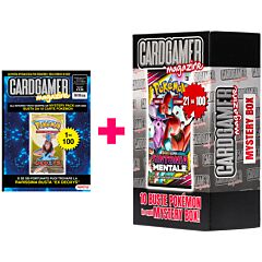 Rivista Cardgamer Magazine n.34/03 + Mystery Box 10 buste Pokemon assortite con possibilita' di trovare 1 Busta Sintonia Mentale 1 ogni 5 Mystery Box