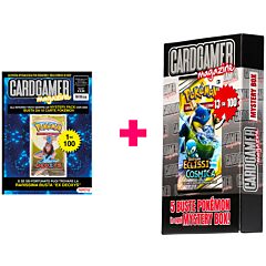 Rivista Cardgamer Magazine n.34/05 + Mystery Box 5 buste Pokemon assortite con possibilita' di trovare 1 Busta Eclissi Cosmica 1 ogni 8 Mystery Box