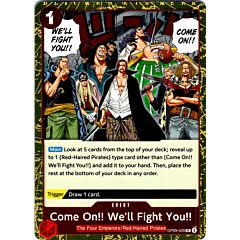 OP09-020 Come On!! We'll Fight You!! rare foil (EN) -NEAR MINT-