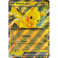 028 / 131 Pikachu ex Rara Ex foil (IT) -NEAR MINT-