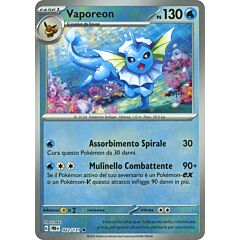 022 / 131 Vaporeon Rara foil reverse Poke Ball (IT) -NEAR MINT-