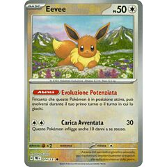 074 / 131 Eevee Comune foil reverse Poke Ball (IT) -NEAR MINT-