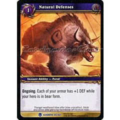 AZEROTH 026 / 361 Natural Defenses rara -NEAR MINT-