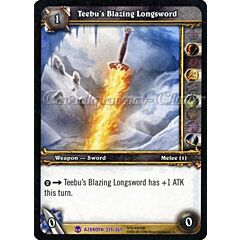 AZEROTH 335 / 361 Teebu's Blazing Longsword epica -NEAR MINT-