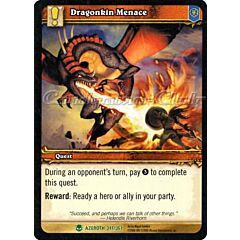 AZEROTH 341 / 361 Dragonkin Menace non comune -NEAR MINT-