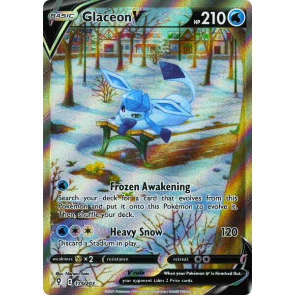 Pokemon Glaceon shops V Full Art 175