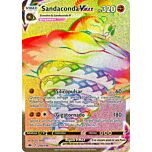 206 / 198 Sandaconda VMAX Rara Segreta VMAX Rainbow foil (IT) -NEAR MINT-