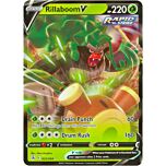 022 / 264 Rillaboom V Rara Holo V foil (EN) -NEAR MINT-