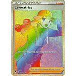 209 / 195 Lavoratrice Rara Segreta Rainbow foil (IT) -NEAR MINT-