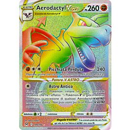 Cartão Pokémon Aerodactyl v Astro Rainbow em segunda mão durante